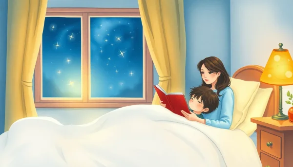 Dieťa zaspáva pri rozprávke pred spaním