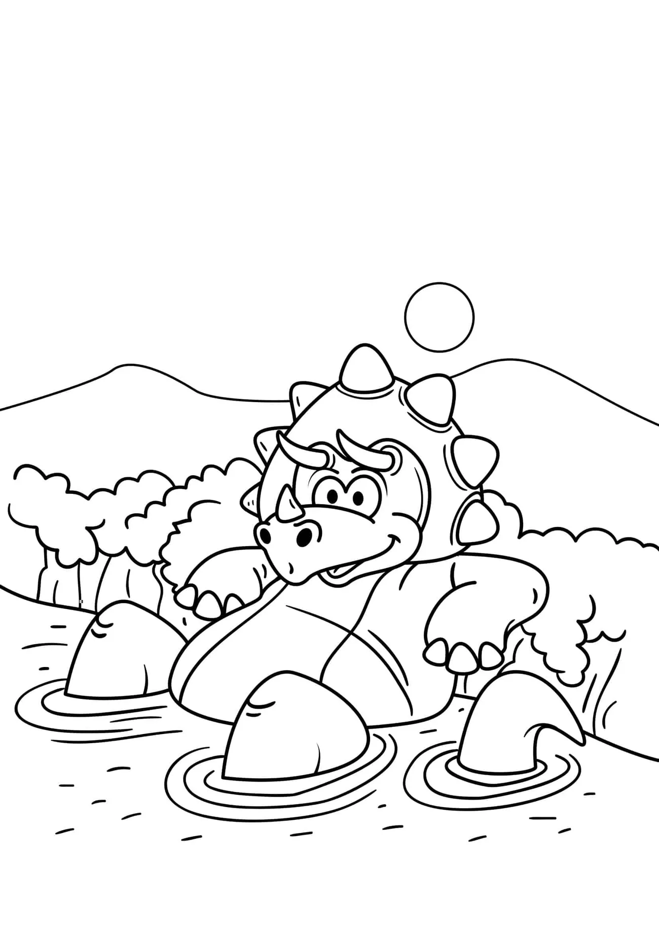 Omaľovánka - Dinosaurus - 14