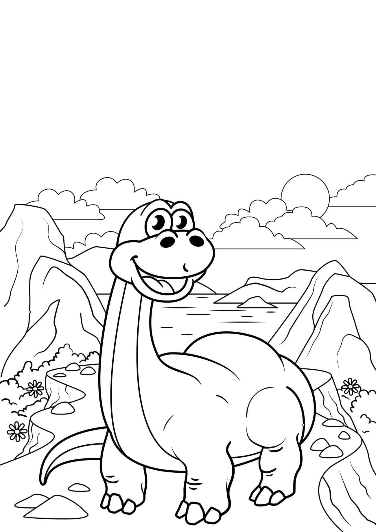 Omaľovánka - Dinosaurus - 17