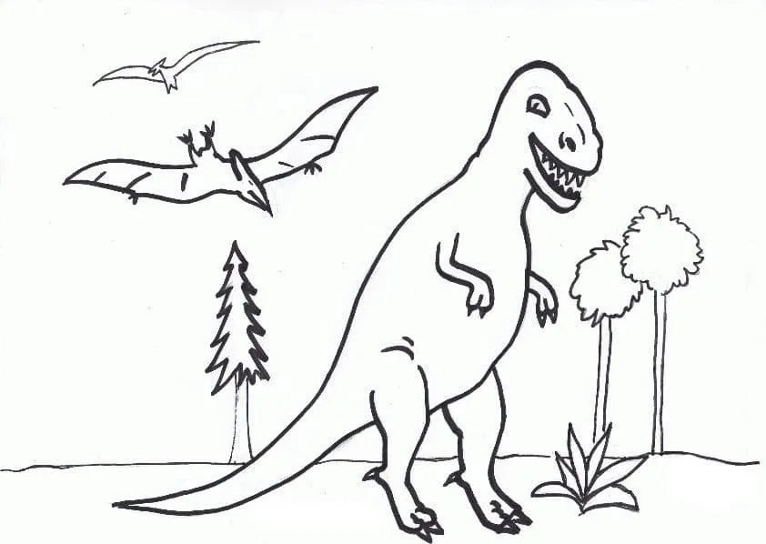 Omaľovánka - Dinosaurus - 22