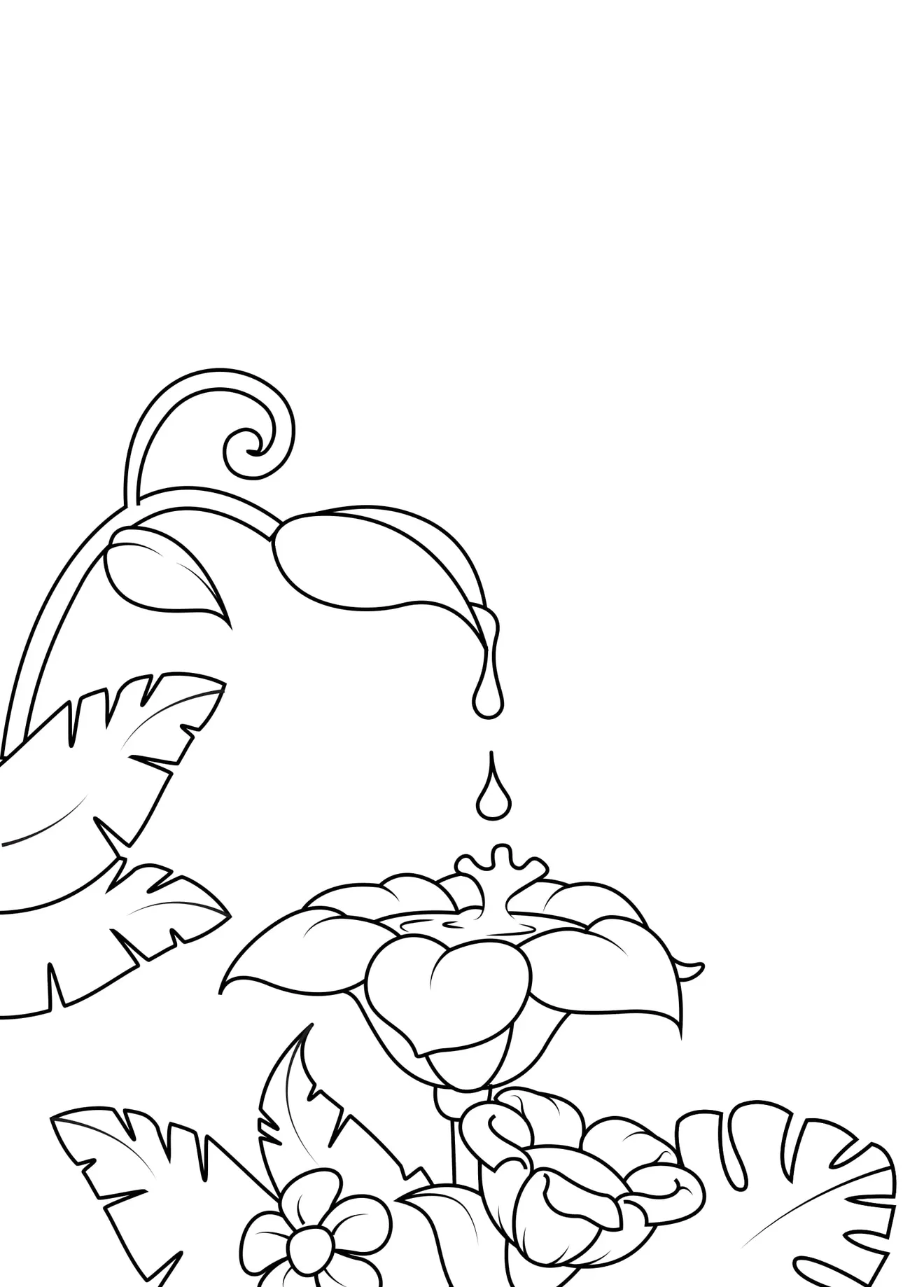 Omaľovánka - kvety - 18