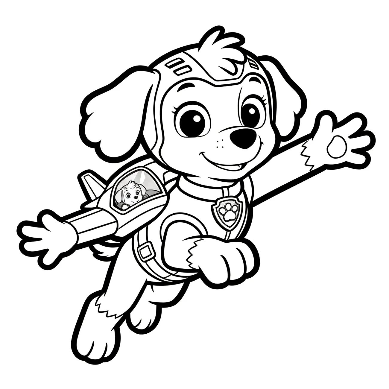 Labková patrola – Skye s jet packom (variant 2)