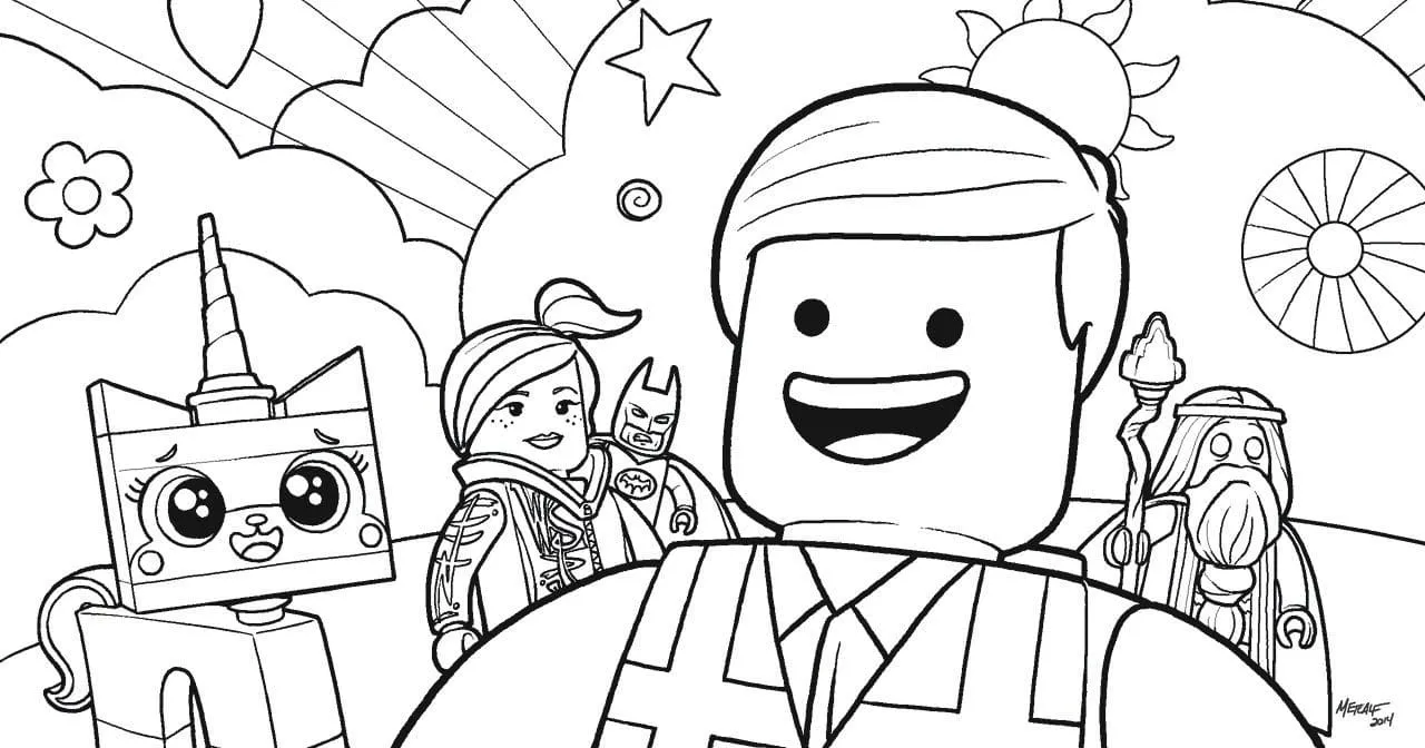 Omaľovánka - Lego Movie