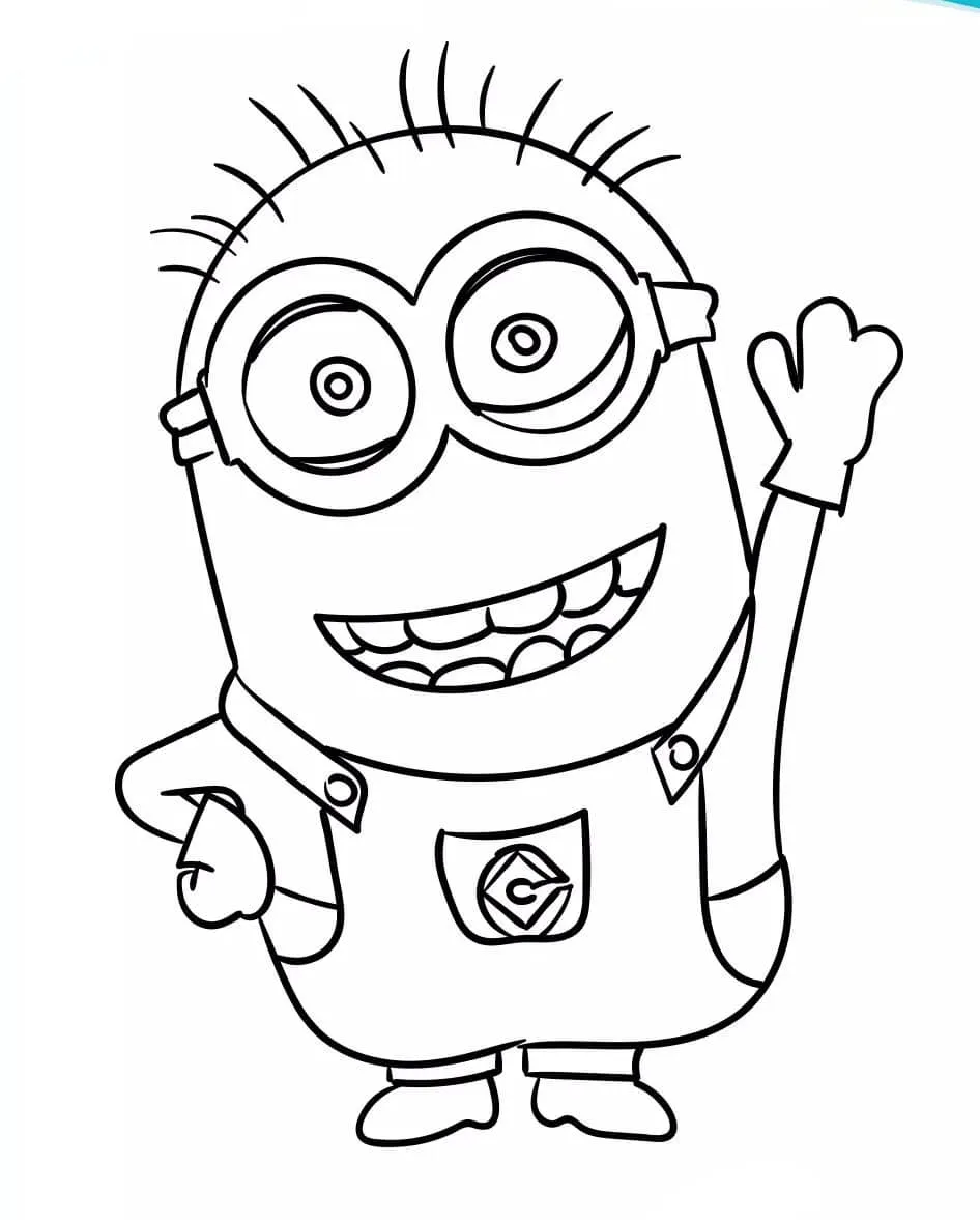 Omaľovánka - Mimoni- 1