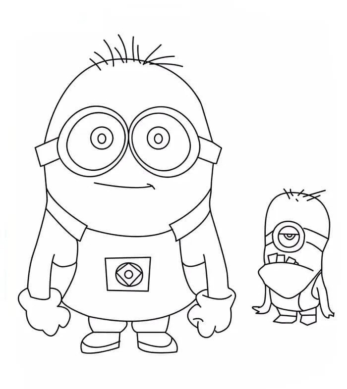 Omaľovánka - Mimoni- 4