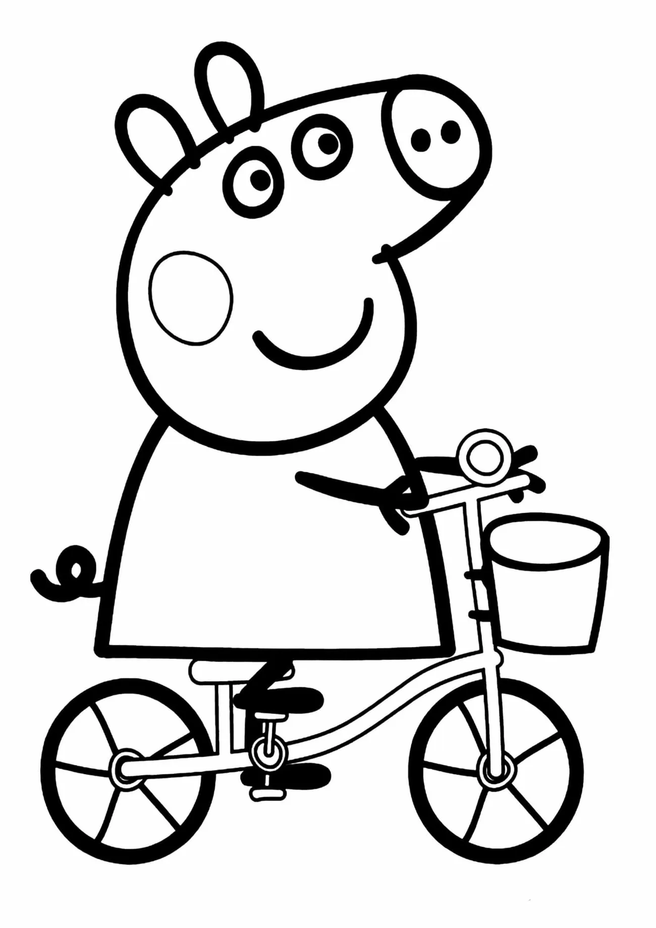 Omaľovánka - Prasiatko Peppa - 6