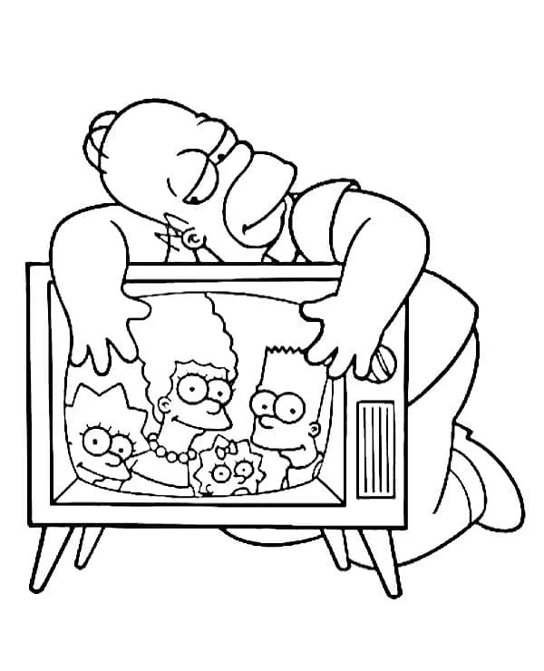 Omaľovánka - Simpsonovci - 8