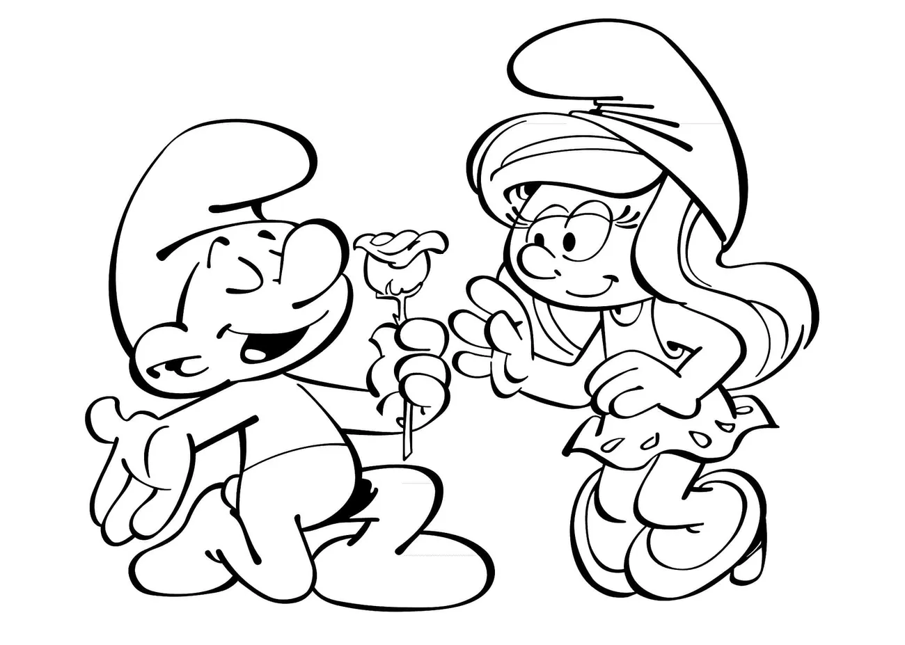Omaľovánka - Šmolkovia - 3