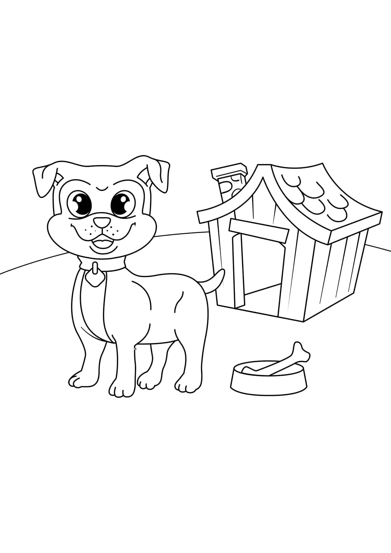 Omaľovánka - Pes - 15