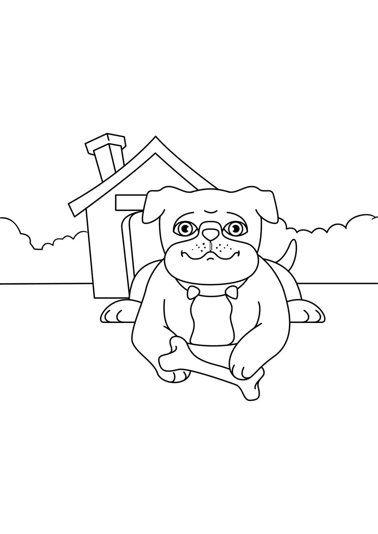 Omaľovánka - Pes - 17