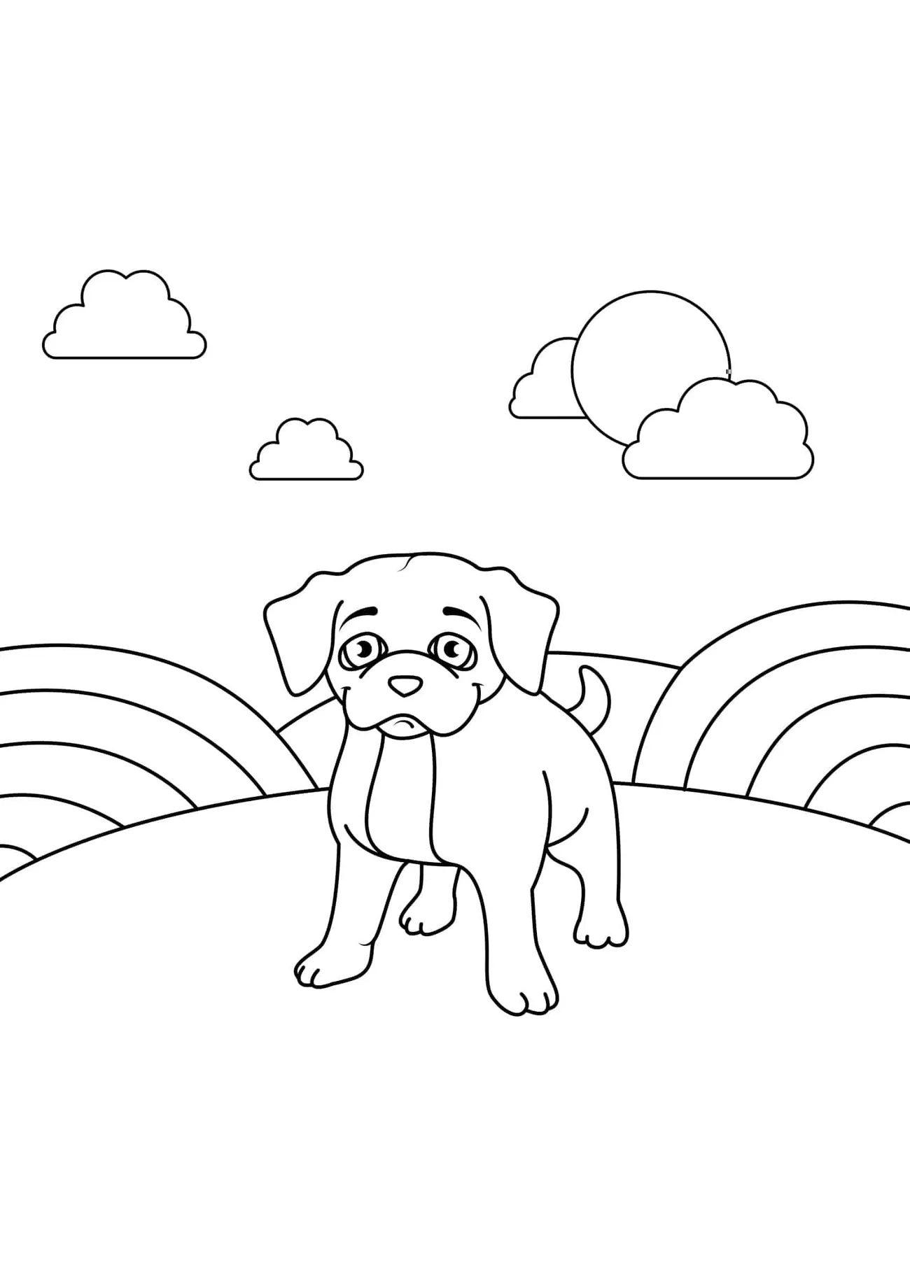 Omaľovánka - Pes - 7