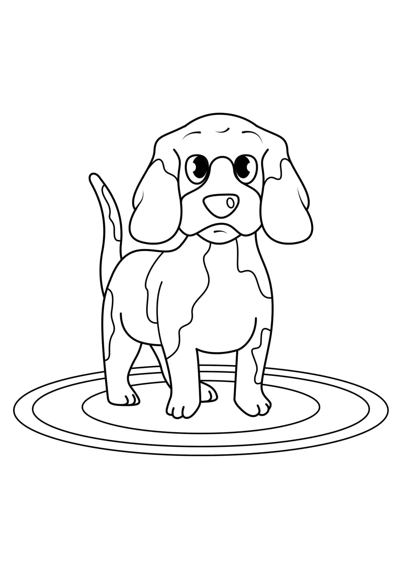 Omaľovánka - Pes - 8