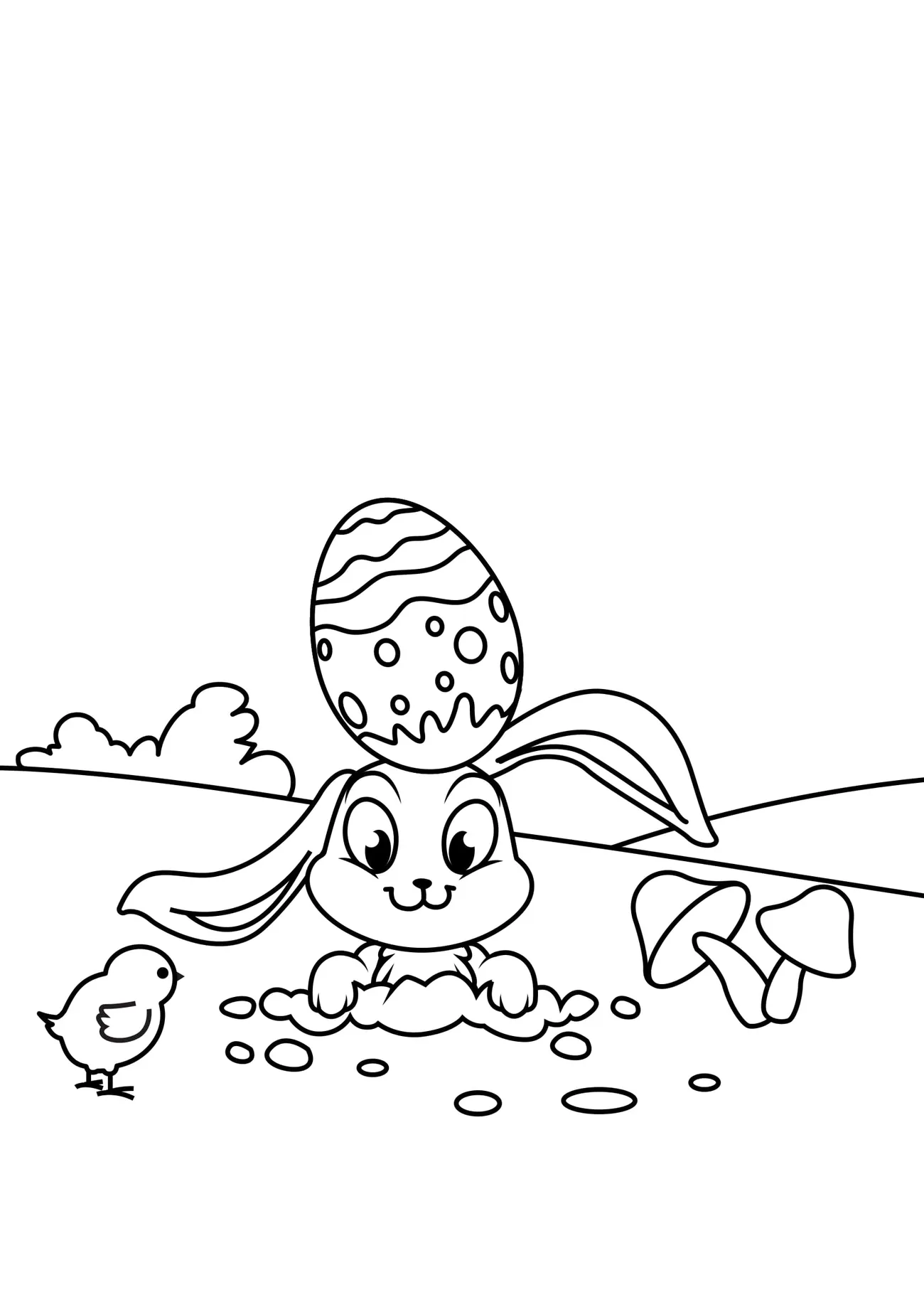 Omaľovánka - Veľká Noc - 13