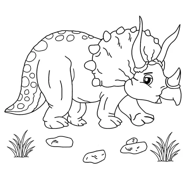 Omaľovánka - Dinosaurus - 3